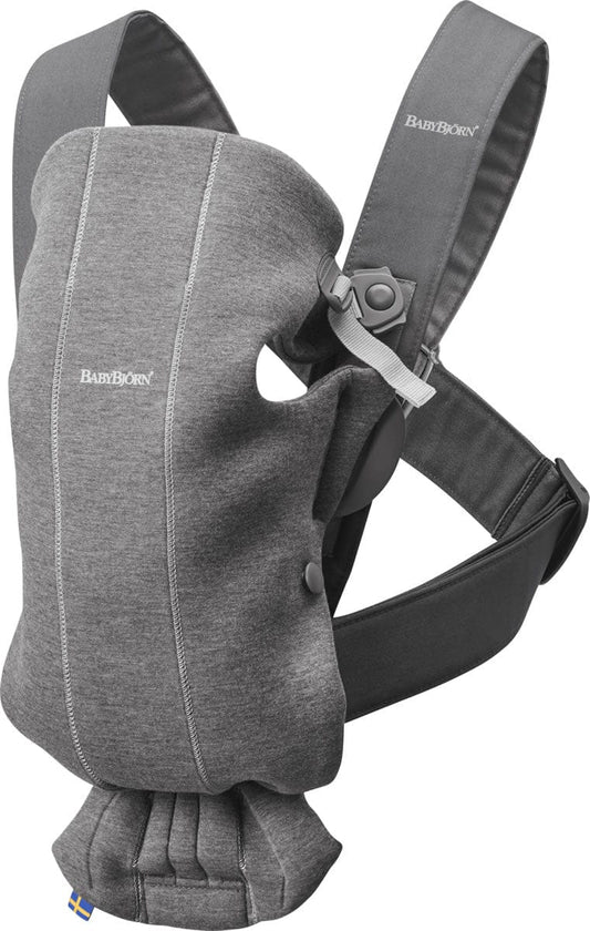 BabyBjörn Baby Carrier Mini 3D Jersey, Dark Gray - 021084US
