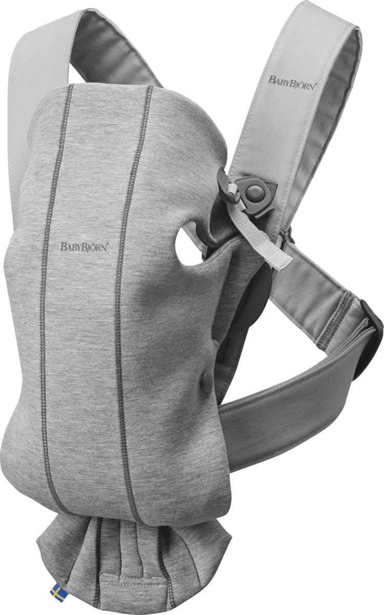 BabyBjörn Baby Carrier Mini 3D Jersey, Light Gray - 021072US