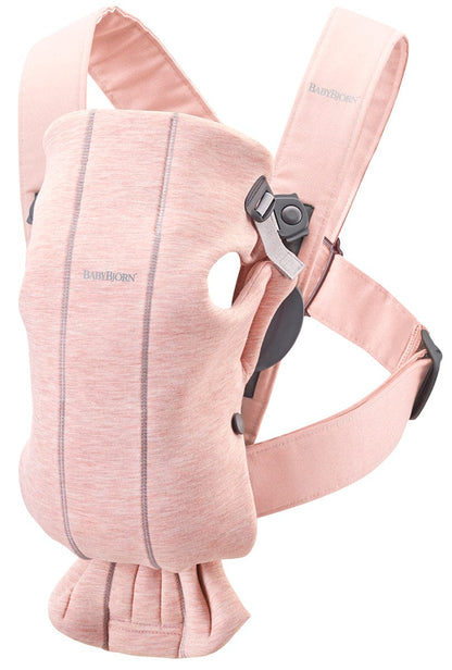 BabyBjörn Baby Carrier Mini 3D Jersey, Light Pink - 021077US