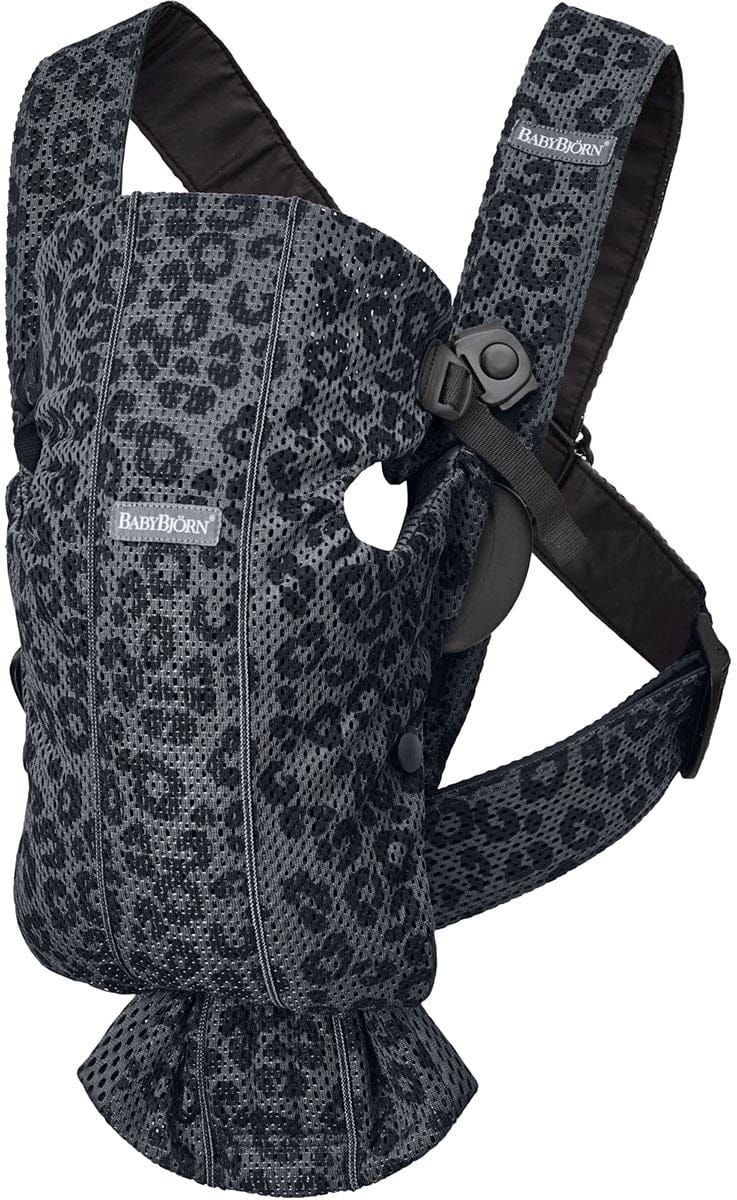 BabyBjorn Baby Carrier Mini, 3D Mesh - Anthracite Leopard - 021078US-X