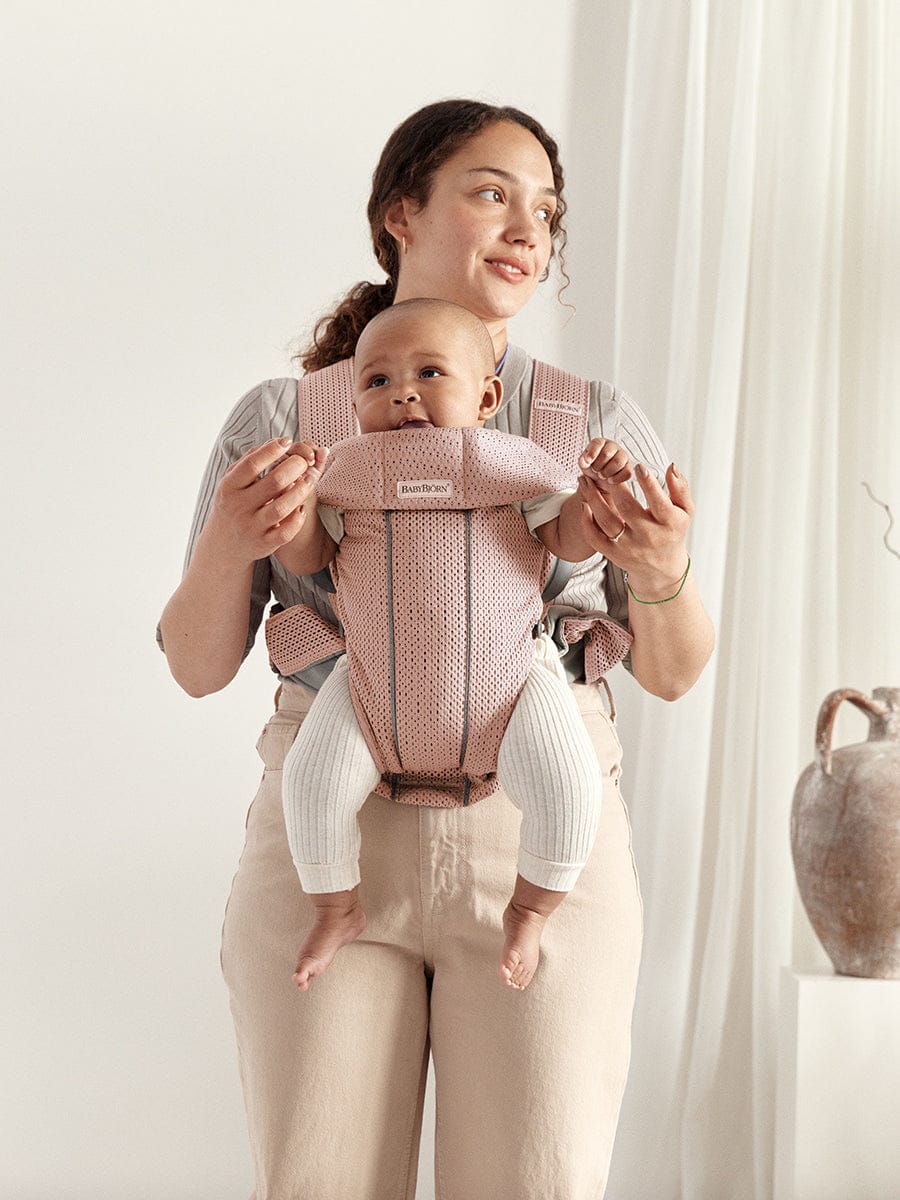 BabyBjörn Baby Carrier Mini 3D Mesh, Dusty Pink – Albee Baby