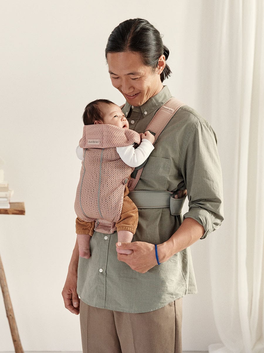 BabyBjörn Baby Carrier Mini 3D Mesh, Dusty Pink – Albee Baby