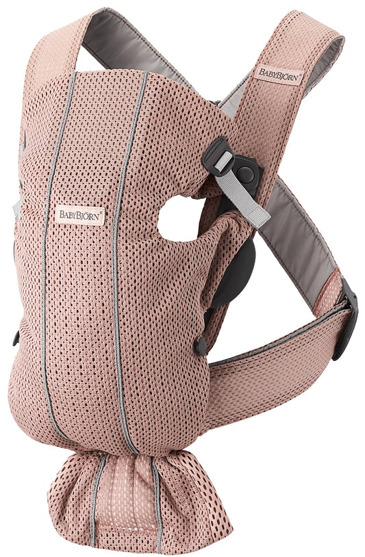 BabyBjörn Baby Carrier Mini 3D Mesh, Dusty Pink - 021003US