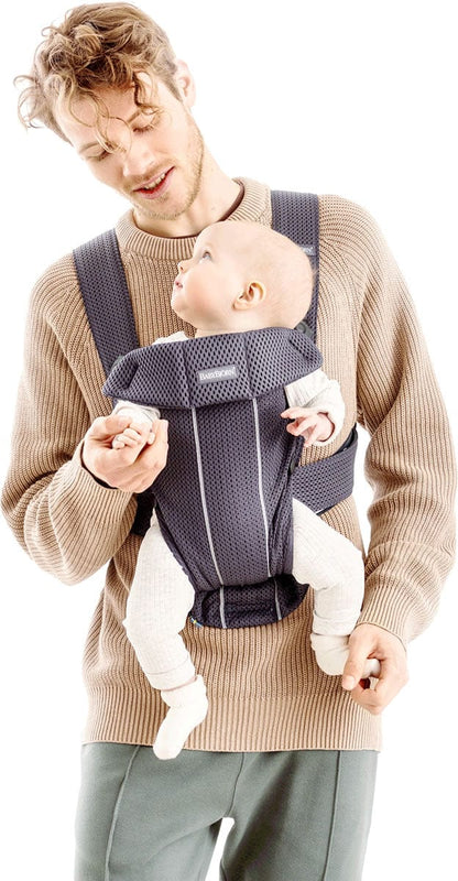 BabyBjorn Baby Carrier Mini, 3D Jersey - Dove Blue