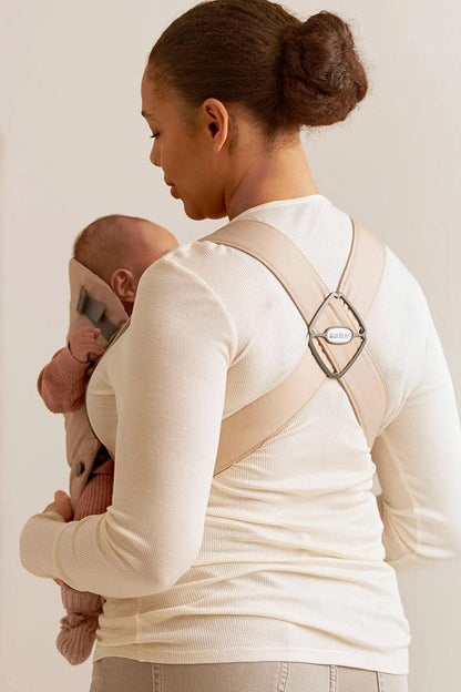 BabyBjorn Baby Carrier Mini, Woven - Beige - 021026US