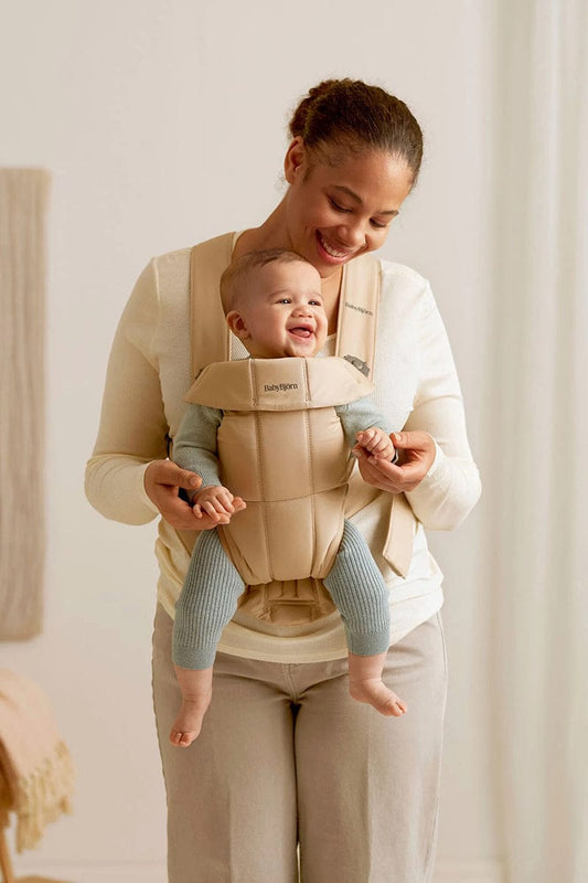 BabyBjorn Baby Carrier Mini, Woven - Beige - 021026US