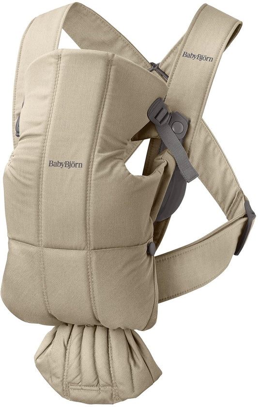 BabyBjorn Baby Carrier Mini, Woven - Beige - 021026US