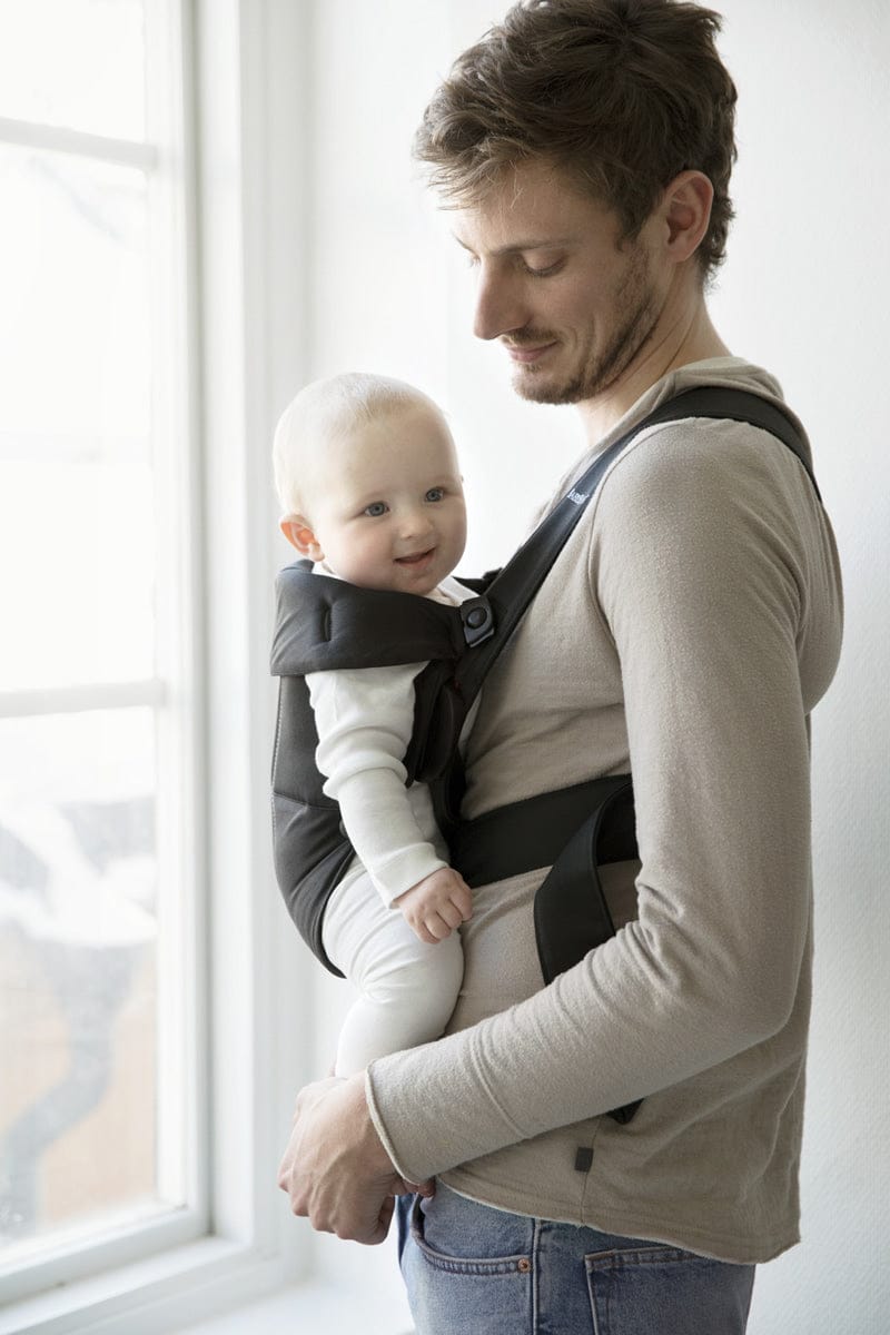 BabyBjörn Baby Carrier Mini Woven, Black – Albee Baby