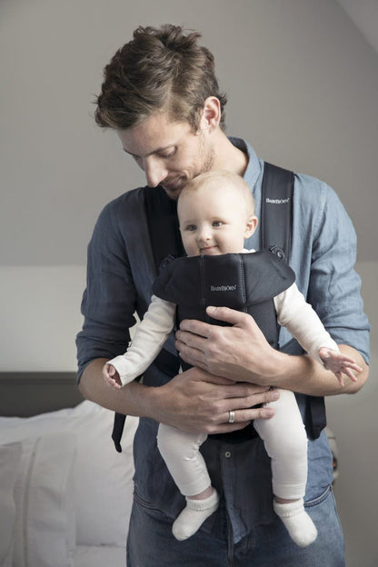 BabyBjörn Baby Carrier Mini Woven, Black - 021156US