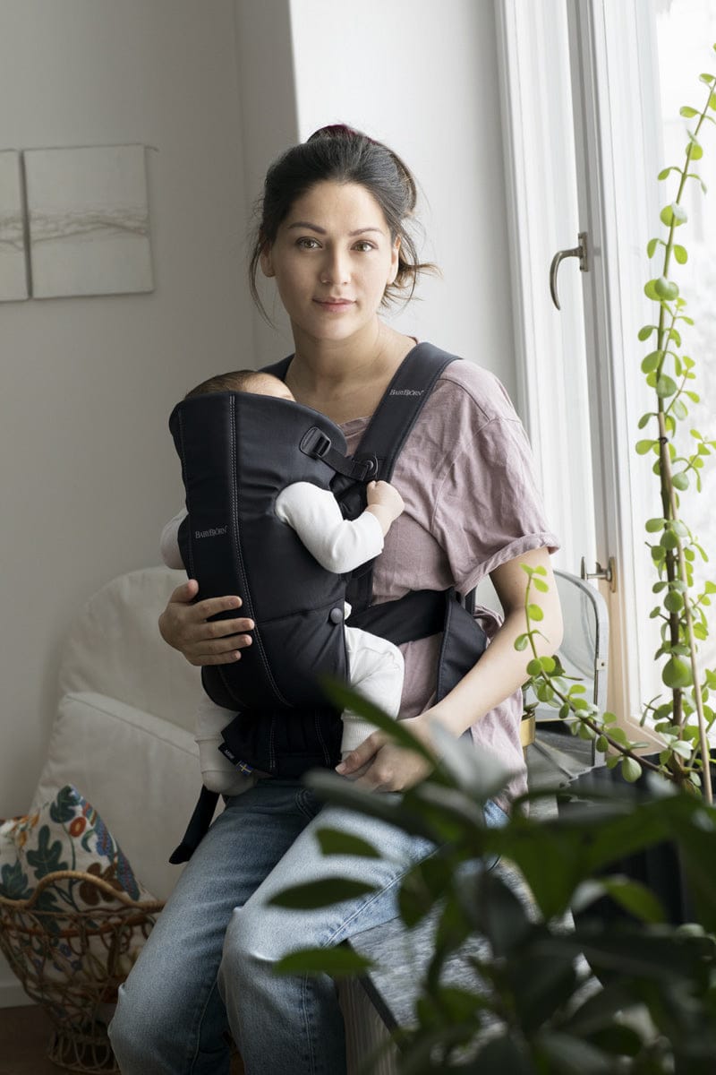 BabyBjörn Baby Carrier Mini Woven, Black – Albee Baby