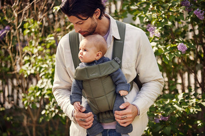 BabyBjörn Baby Carrier Mini, Woven - Dark Green - 021040US