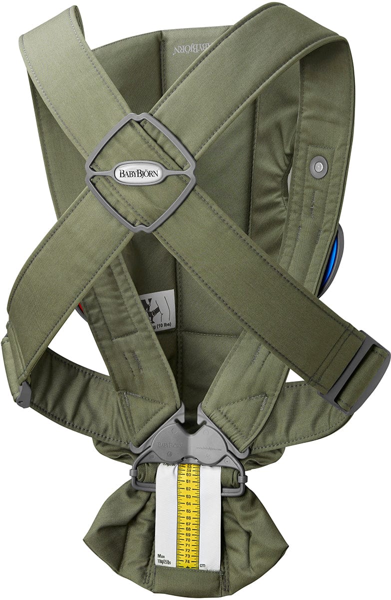 BabyBjörn Baby Carrier Mini, Woven - Dark Green - 021040US