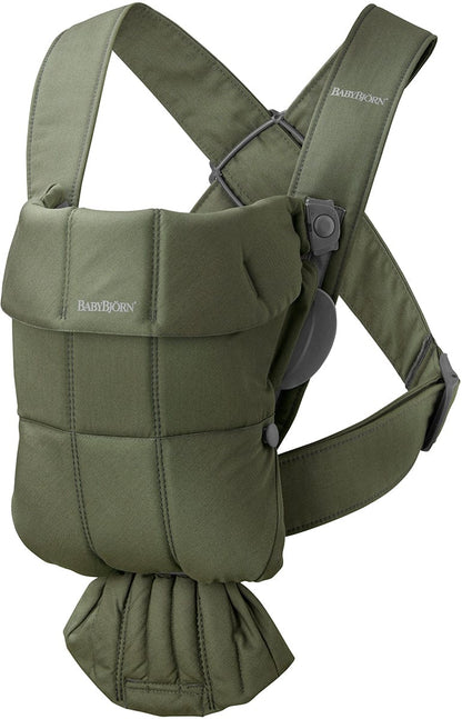 BabyBjörn Baby Carrier Mini, Woven - Dark Green - 021040US