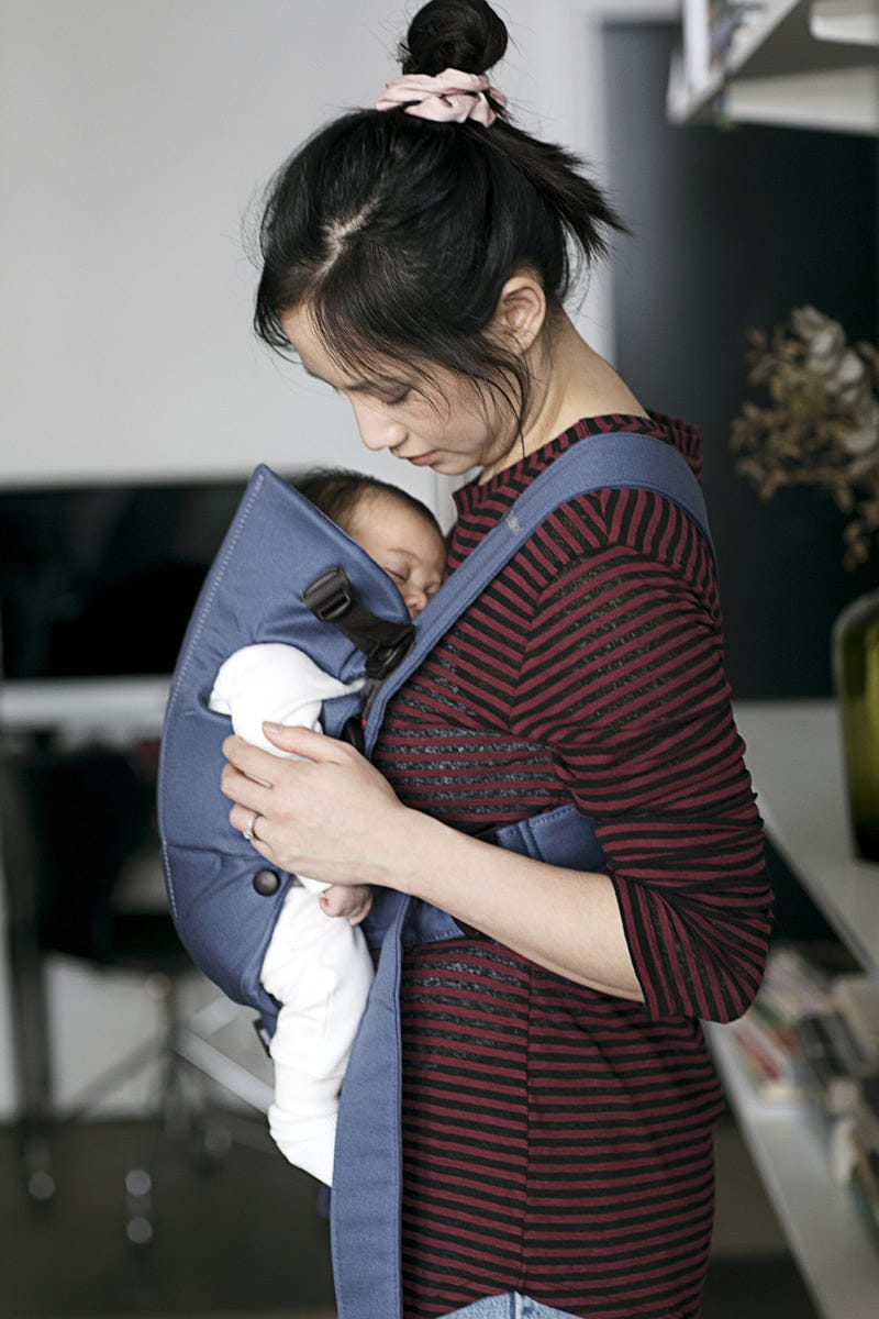BabyBjörn Baby Carrier Mini Woven, Vintage Indigo - 021174US