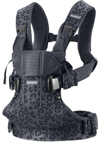 BabyBjörn Baby Carrier One Air 3D Mesh, Anthracite Leopard - 098078US