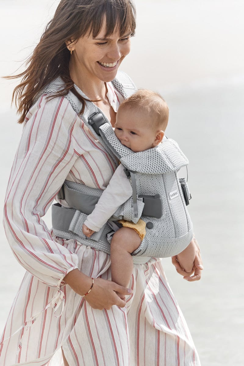 BabyBjörn Baby Carrier One Air 3D Mesh, Silver – Albee Baby