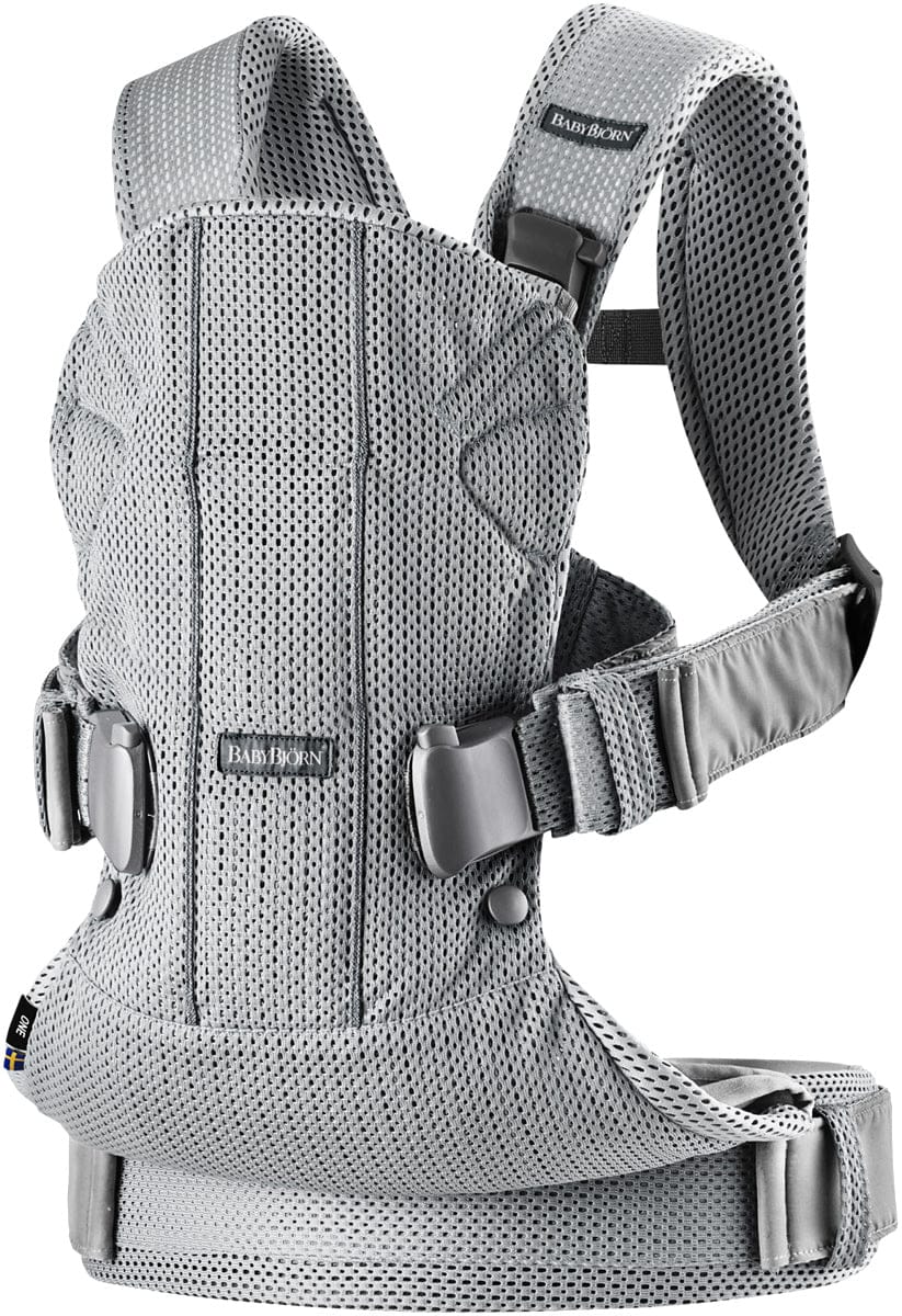 BabyBjörn Baby Carrier One Air 3D Mesh, Silver - 098004US