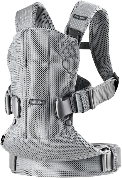 BabyBjörn Baby Carrier One Air 3D Mesh, Silver - 098004US
