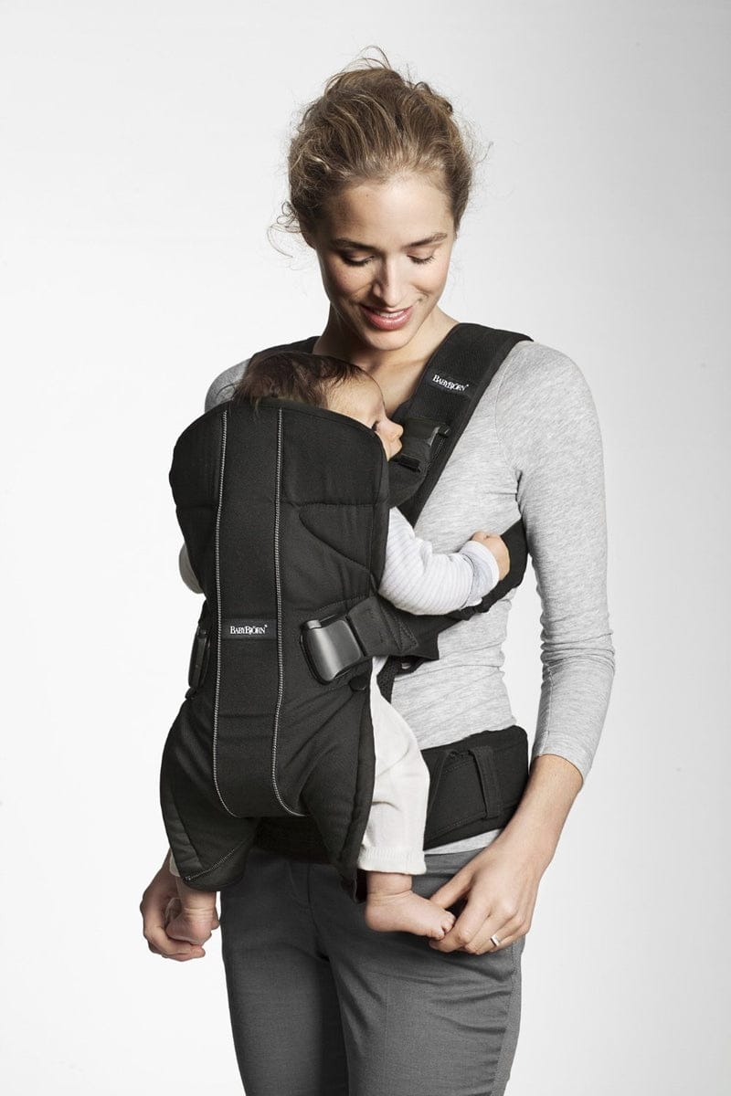 BabyBjorn Baby Carrier One - Black/Blue Lines - 091087US