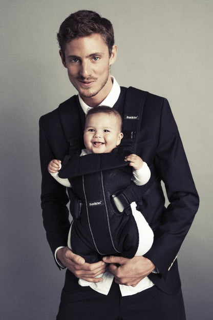 BabyBjorn Baby Carrier One - Black/Blue Lines - 091087US