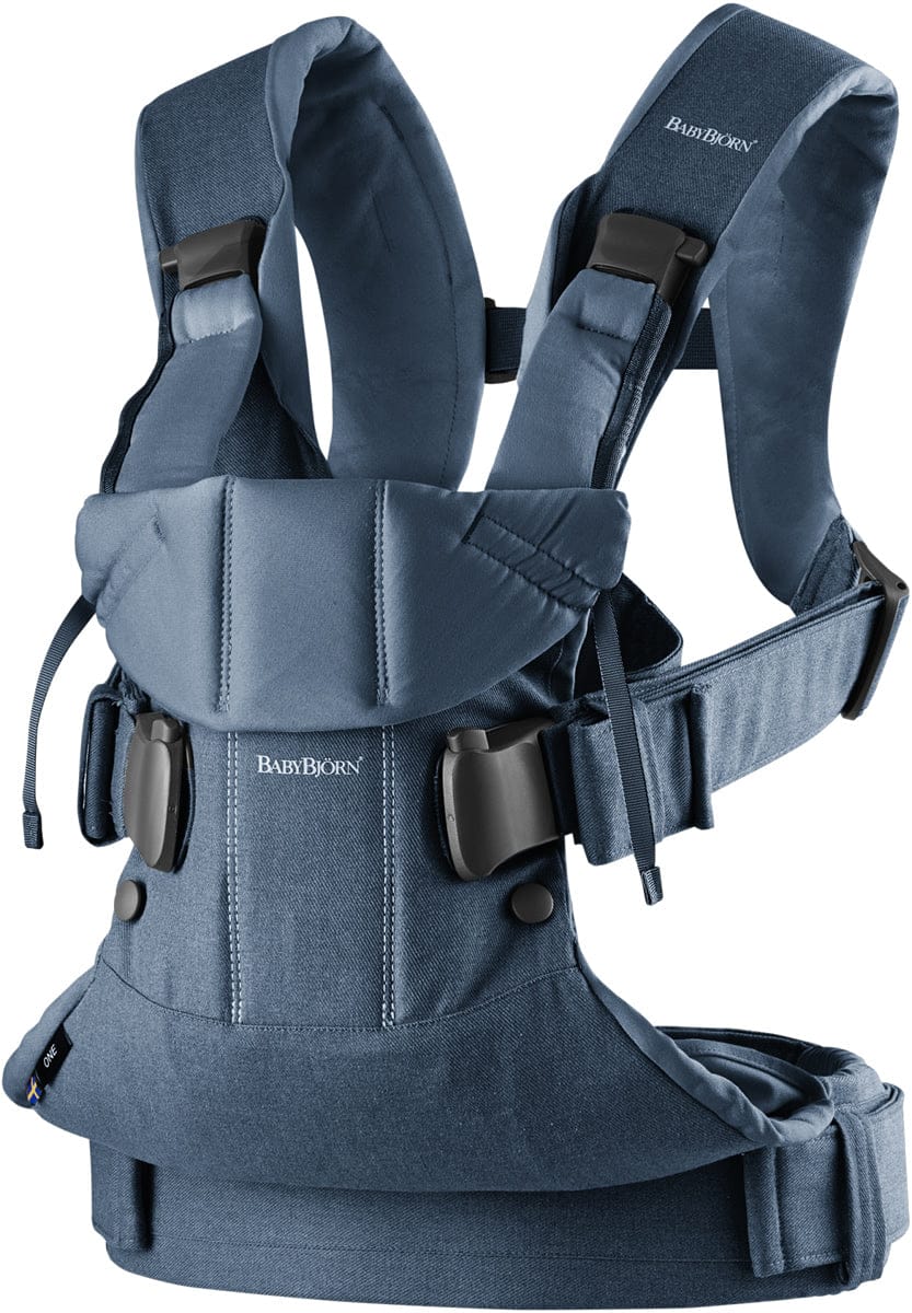 BabyBjorn Baby Carrier One - Classic Denim/Midnight Blue - 098051US
