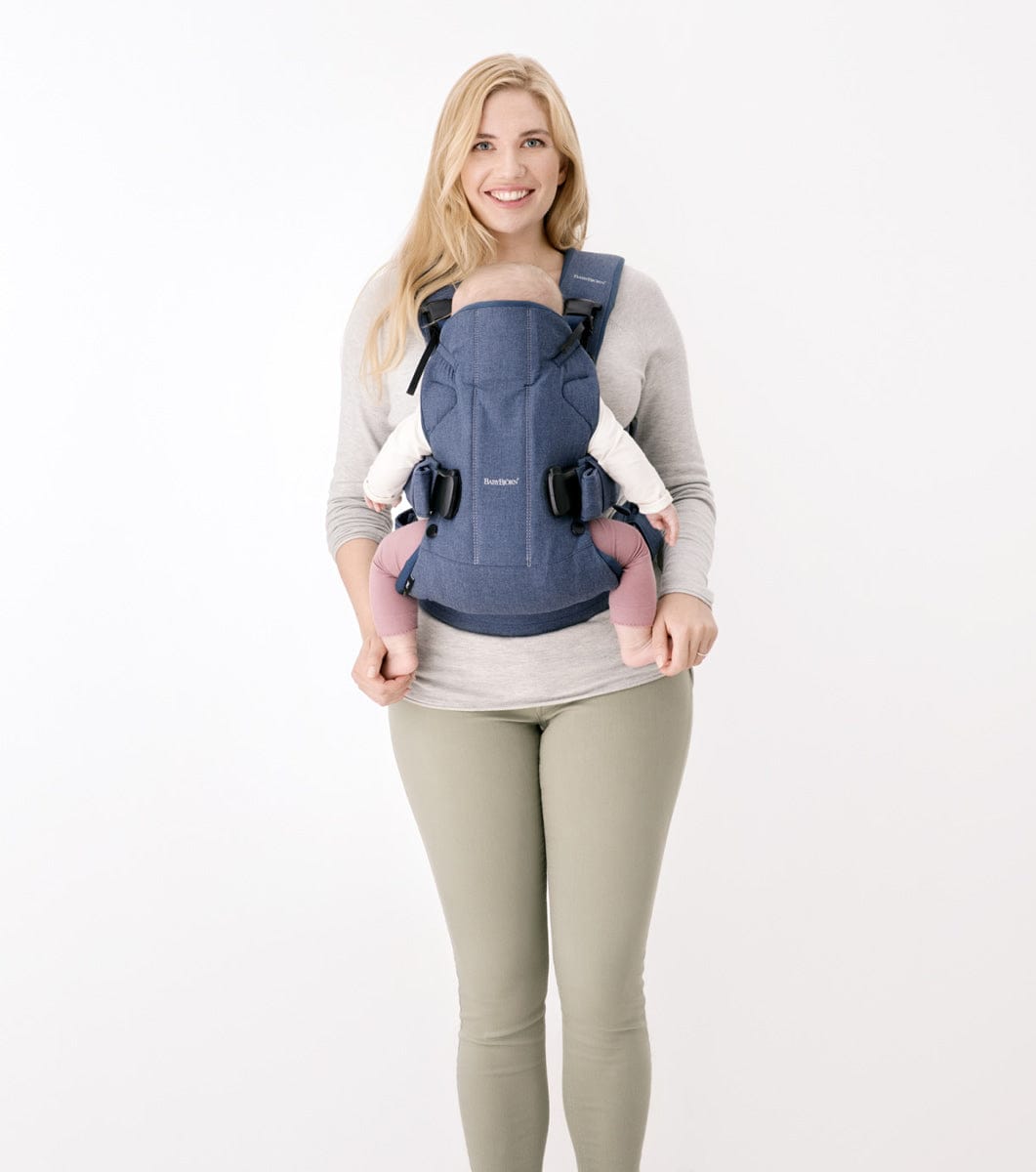 BabyBjorn Baby Carrier One - Classic Denim/Midnight Blue - 098051US