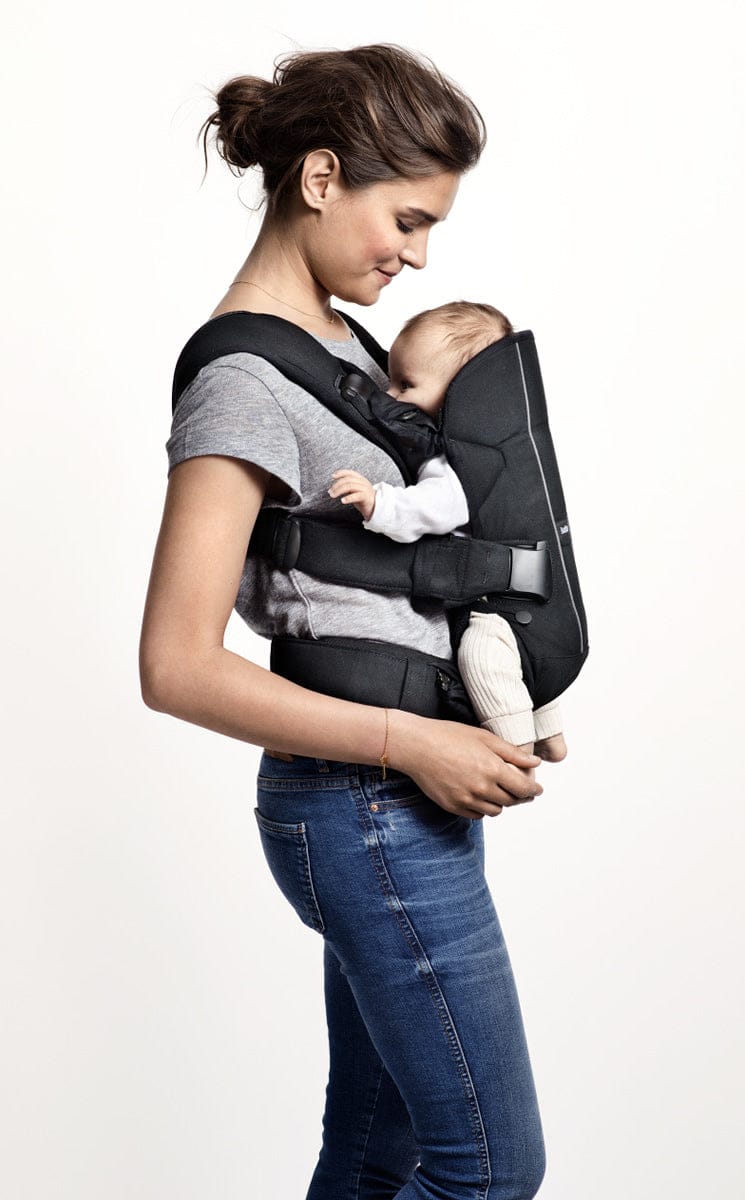 BabyBjörn Baby Carrier One Cotton Mix, Black - 098123us