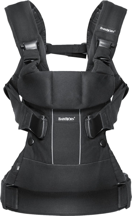 BabyBjörn Baby Carrier One Cotton Mix, Black - 098123us