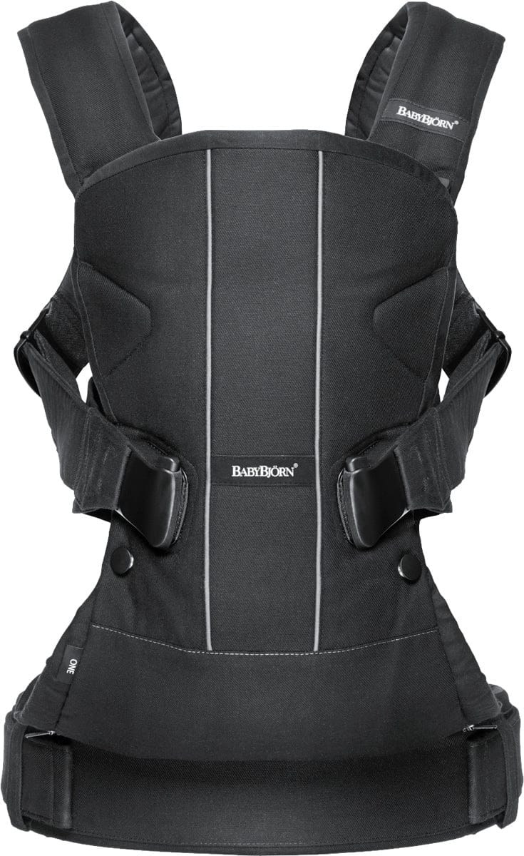 BabyBjörn Baby Carrier One Cotton Mix, Black - 098123us