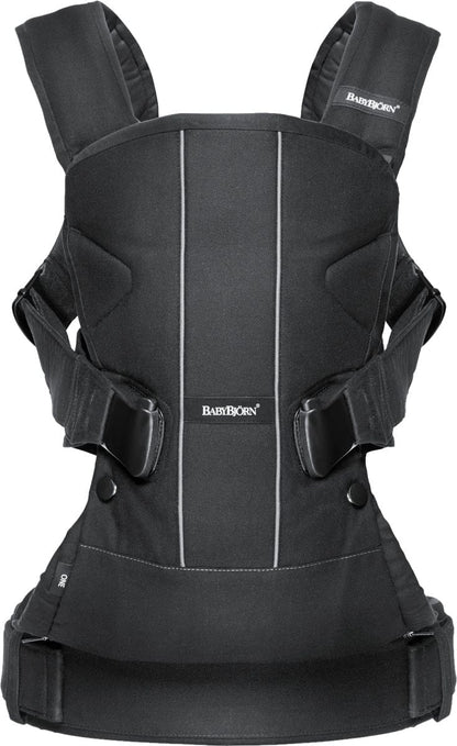 BabyBjörn Baby Carrier One Cotton Mix, Black - 098123us