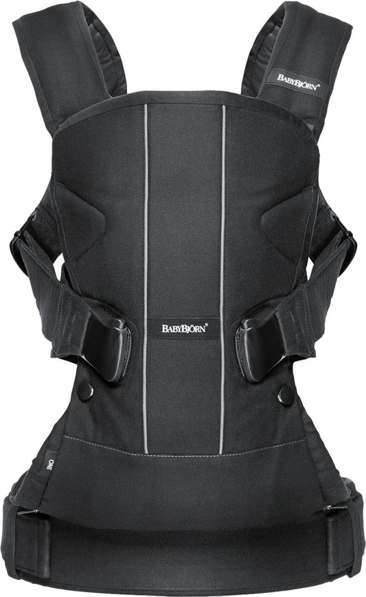 BabyBjörn Baby Carrier One Cotton Mix, Black - 098123us