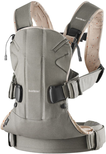 BabyBjorn Baby Carrier One - Grey/Pink Sprinkles - 098077US