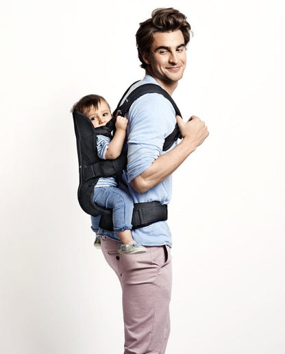 BabyBjorn Baby Carrier One - Midnight Blue/Leaf Print - 093052US