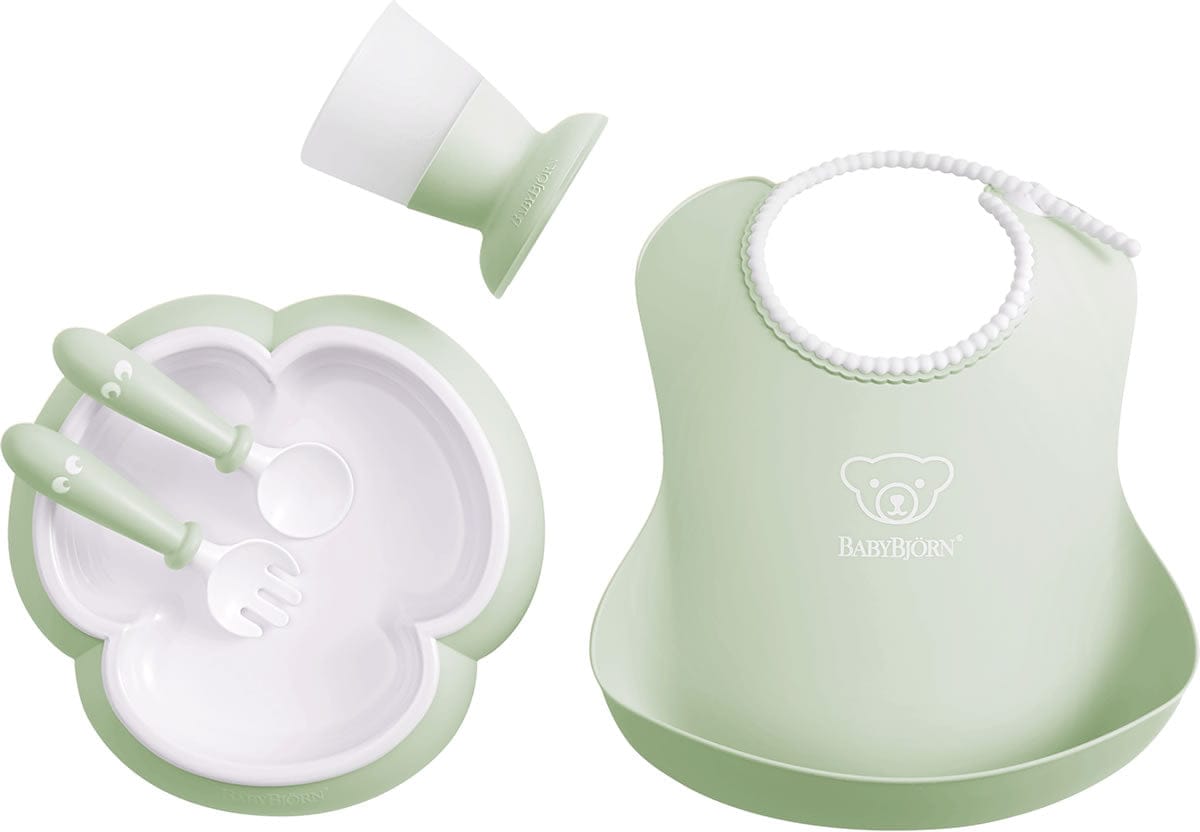 BabyBjorn Baby Dinner Set - Powder Green - 070061US