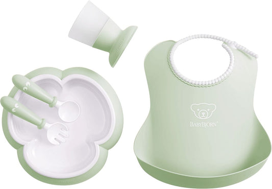 BabyBjorn Baby Dinner Set - Powder Green - 070061US