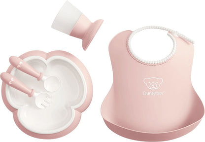 BabyBjorn Baby Dinner Set - Powder Pink - 070064US