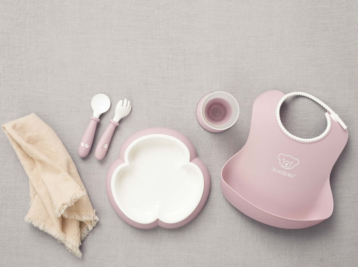 BabyBjorn Baby Dinner Set - Powder Yellow - 070066US