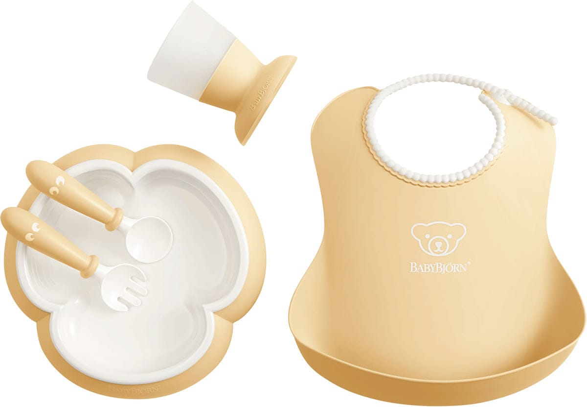 BabyBjorn Baby Dinner Set - Powder Yellow - 070066US