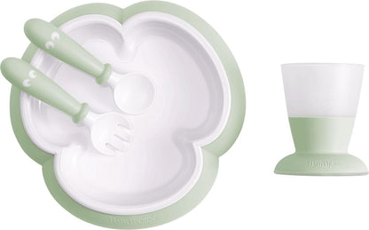 BabyBjorn Baby Feeding Set, Powder Green - 078161US