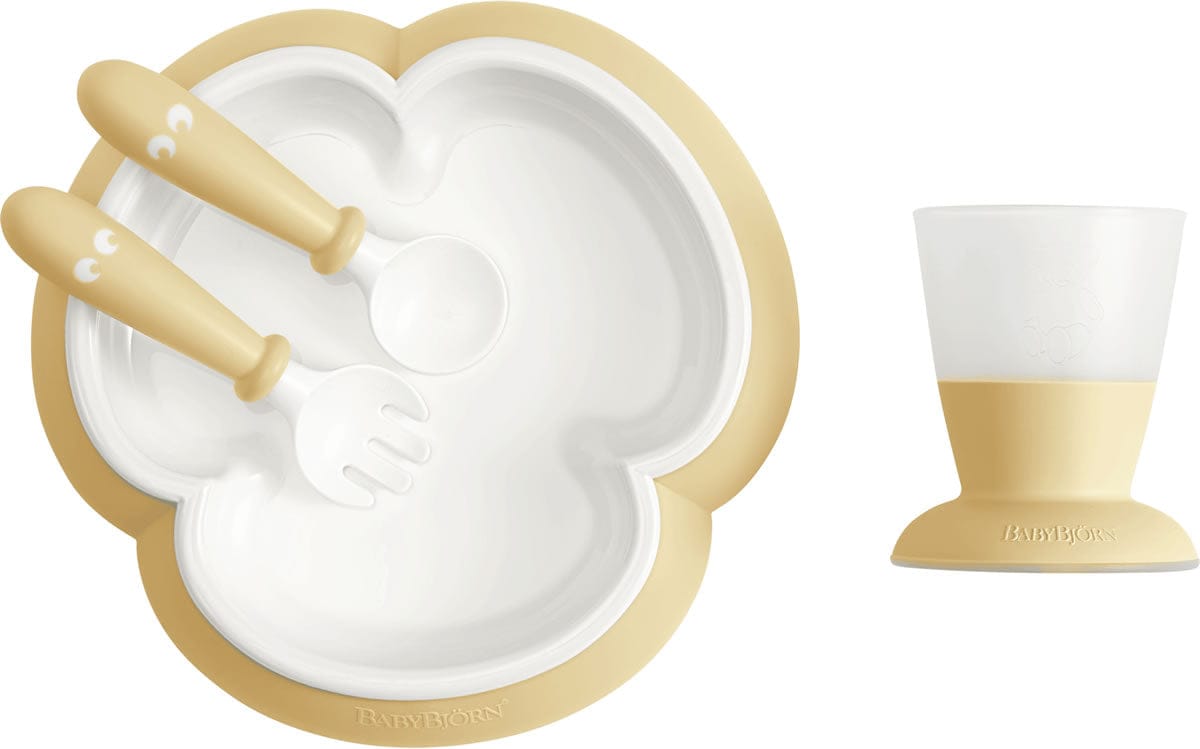 BabyBjorn Baby Feeding Set, Powder Yellow - 078166US