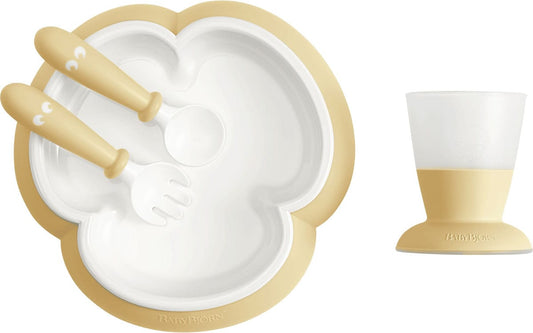 BabyBjorn Baby Feeding Set, Powder Yellow - 078166US