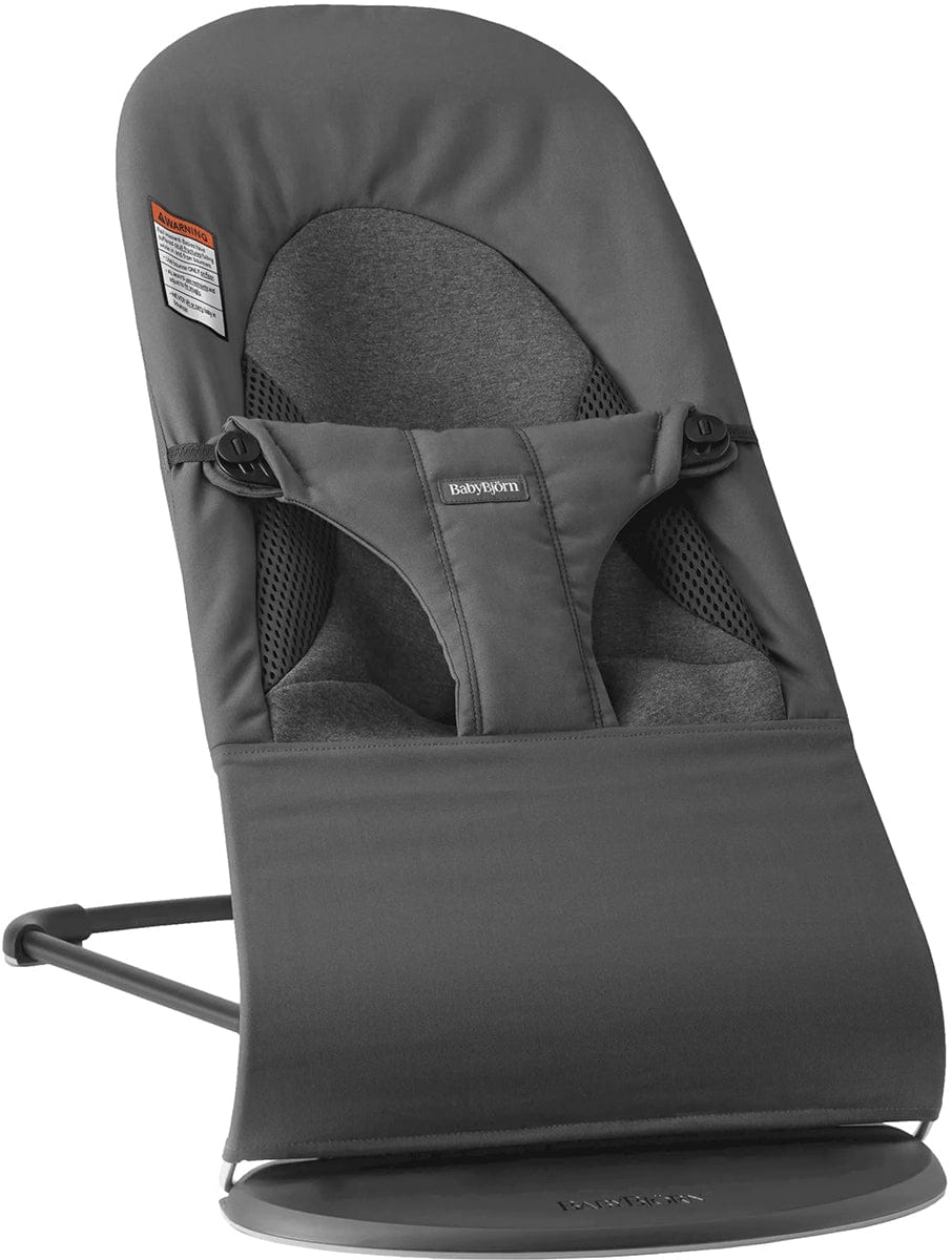 BabyBjörn Bouncer Balance Soft, Dark Gray Frame, Tri-Fabric Dark Gray - 005021US