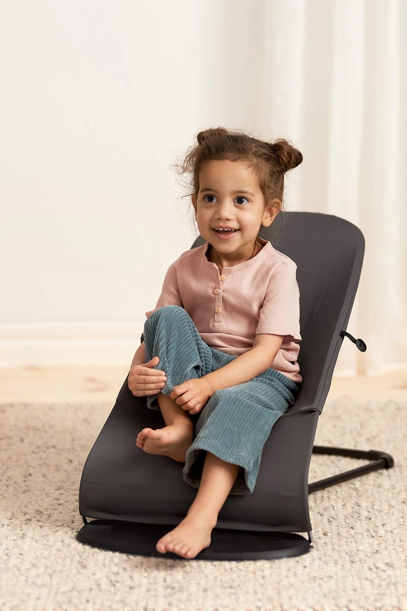 BabyBjörn Bouncer Balance Soft, Dark Gray Frame, Tri-Fabric Dark Gray - 005021US