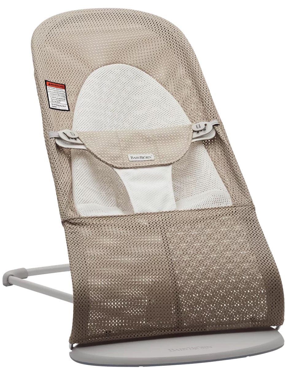 BabyBjörn Bouncer Balance Soft, Light Gray Frame Mesh Gray Beige/Grey - 005144US