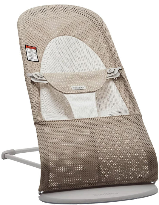 BabyBjörn Bouncer Balance Soft, Light Gray Frame Mesh Gray Beige/Grey - 005144US