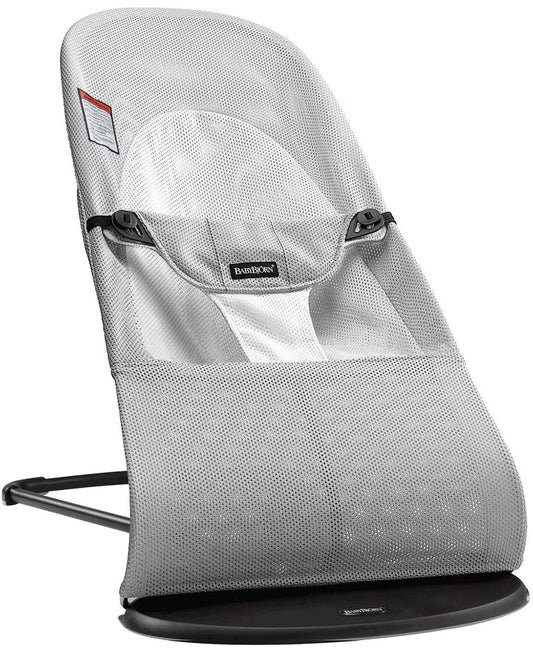 BabyBjorn Bouncer Balance Soft, Mesh - Silver / White / Black Frame - 005029US