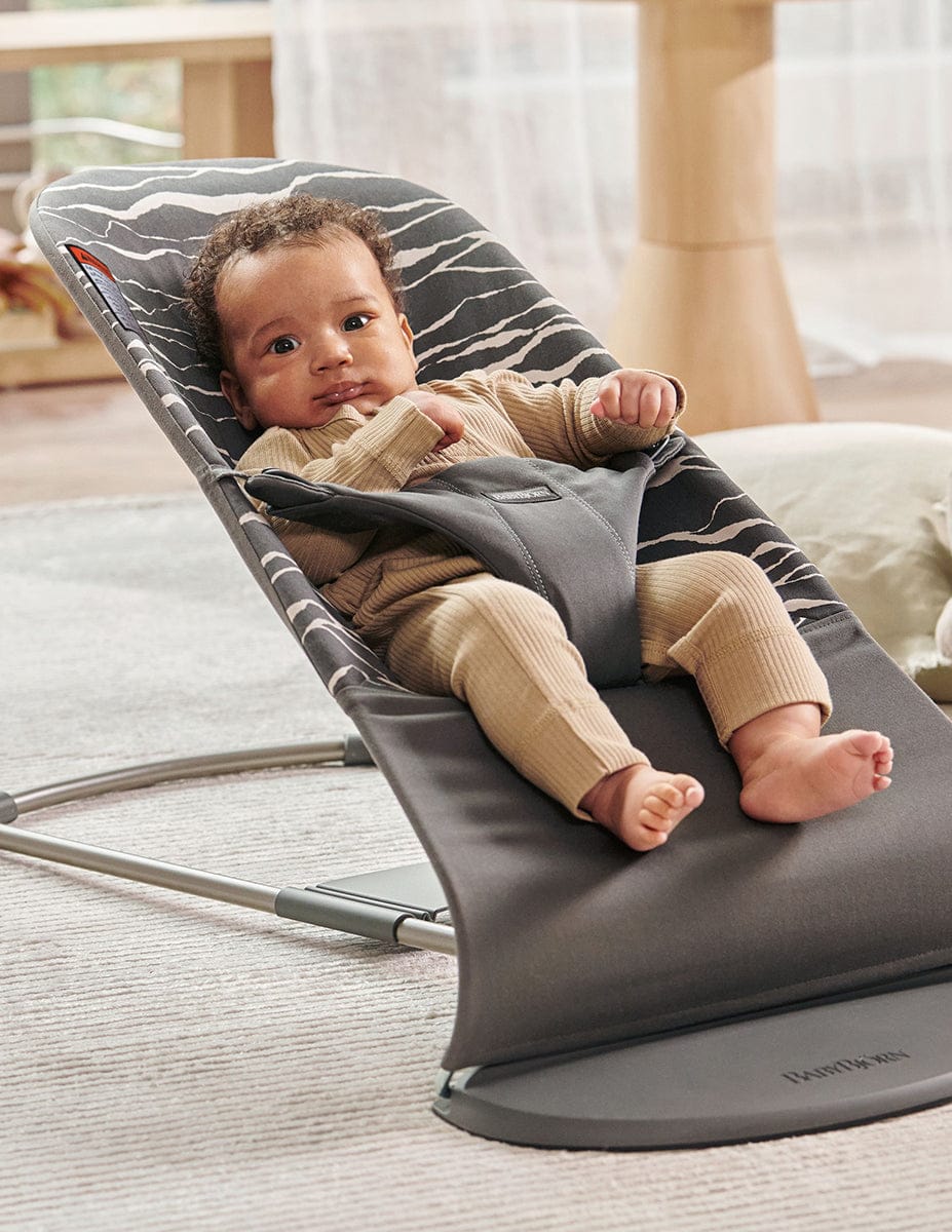 BabyBjorn Bouncer Bliss, Cotton - Anthracite / Landscape - 006027