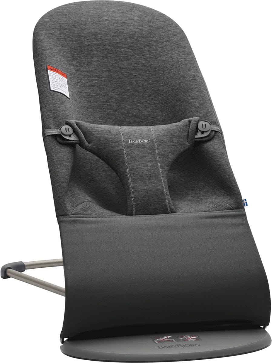 BabyBjörn Bouncer Bliss, Dark Gray Frame 3D Jersey Charcoal - 006076US