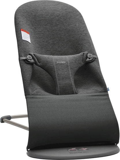 BabyBjörn Bouncer Bliss, Dark Gray Frame 3D Jersey Charcoal - 006076US