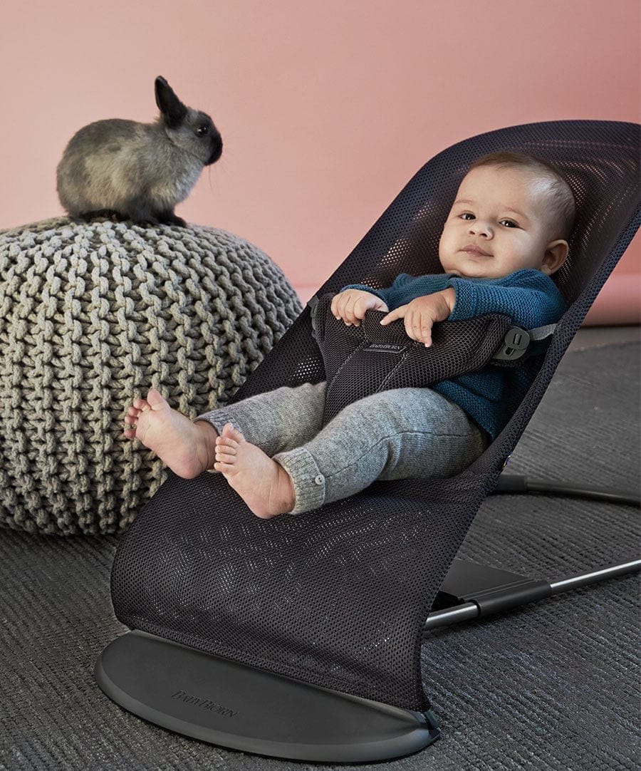 BabyBjörn Bouncer Bliss, Dark Gray Frame Mesh Anthracite – Albee Baby